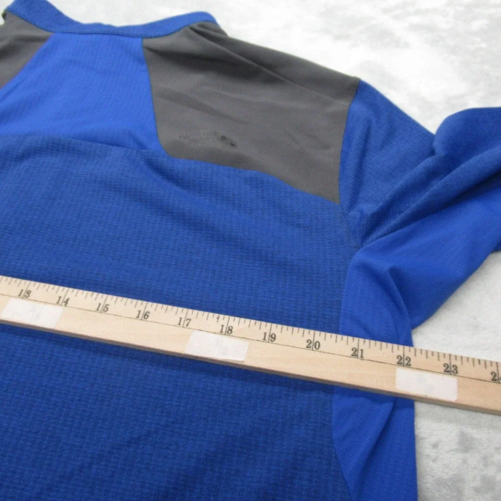 The North Face Shirt Mens Large Blue FlashDry XD 1/4 Zip‎ Lightweight Running